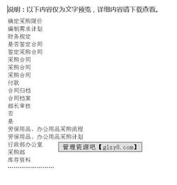 集團公司勞保用品 辦公用品采購流程
